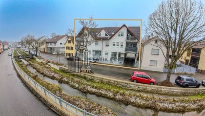 ATIK: Wohnen am Gauangelbach: 4-Zi. Whg. in ruhiger Lage mit Süd-West Balkon und 2 PKW Stellplätzen