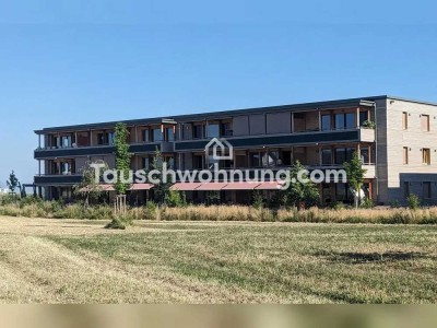 Tauschwohnung: 2022 Holzneubau Plusenergie 4 ZKB geg. 3-4 ZKB Rieselfeld