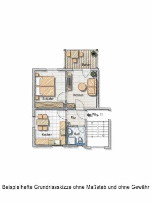 2-Zimmer-Eigentumswohnung mit Balkon in ruhiger Lage von Königsbronn
