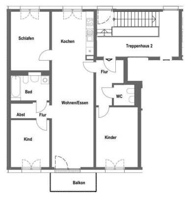4 Zimmer Herzobase - Wohnberechtigungsschein EK-Stufe 3 unabdingbar!