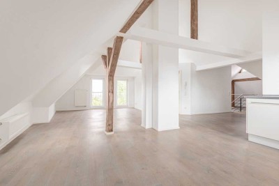 Loftartige Maisonette-Altbauwohnung mit Weitblick, 2,5 Zimmer, Degerloch
