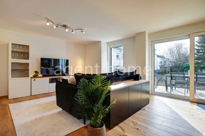 MÖBLIERT - WOHNEN IN NEUHAUSEN -  Moderne Maisonette-Wohnung mit Terrasse und Garten
