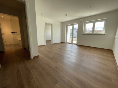 Moderne 2-Zimmer-Wohnung mit Terrasse, Garten, Stellplatz und Keller – Neubau!