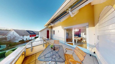 Wie Neubau! 3,5-Zi-Maisonette-DG-ETW mit  großzügiger sonniger Dachterrasse in guter Lage von BK!
