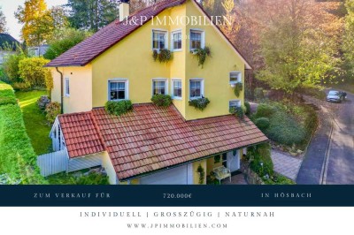 Naturparadies am Waldrand: Freistehendes Traumhaus mit Einliegerwohnung und Pool in Hösbach