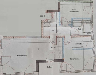 Moderne 4-Zimmer Wohnung mit Balkon in Fulda