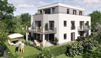 PENTHOUSE- Lift direkt in die 3-Zi.-Whg. + sonnige 67m² Dachterrasse + 2 Tageslichtbäder, U6, KFfw55