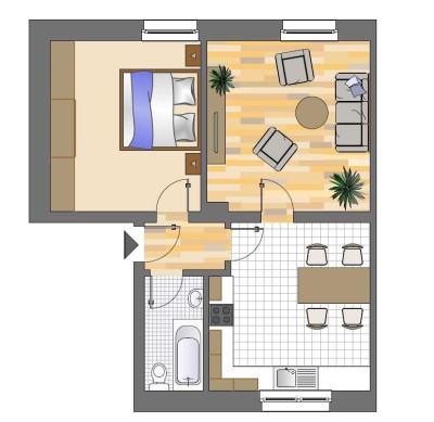 Ab sofort! Gemütliche 2-Zimmer-Wohnung in Herten Westerholt