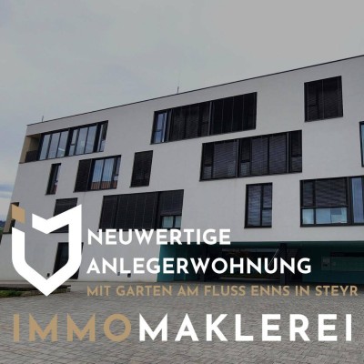 NEUWERTIGE ANLEGERWOHNUNG MIT GARTEN IN IDYLLISCHER LAGE AM FLUSS ENNS