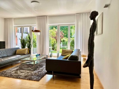 Einzigartiges Designer Stadthaus mit exklusiver Ausstattung, 2 TG, bis 5 Zi., Garten..