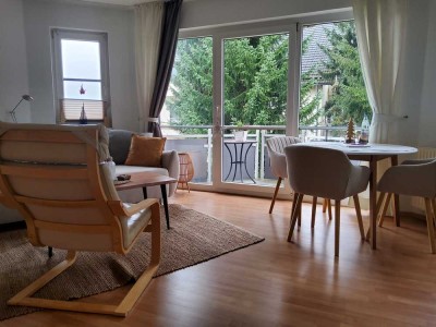 Stilvolle, modernisierte 1-Zimmer-Wohnung mit Balkon und EBK in Braunlage