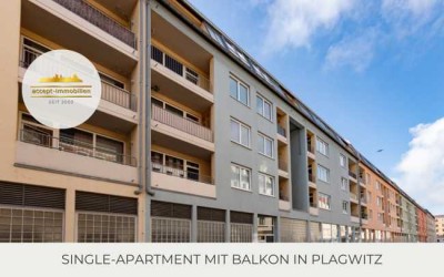 Single-Apartment in Plagwitz mit Balkon und Stellplatz