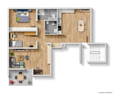 Renovierte/Sanierte hochwertige 4 Zi.-Wohnung mit Weitblick in ruhiger Wohnsiedlung in Ellwangen