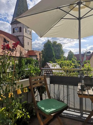 Helle Maisonettewohnung im Ortskern von Plieningen