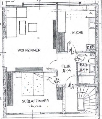 Helle 2-Zimmer-Dachgeschosswohnung
