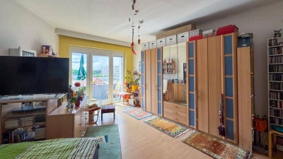 Charmante 3-Zimmer-Wohnung mit zwei Balkonen und Gemeinschaftsgarten – WG-tauglich!