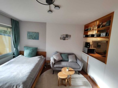 Geschmackvolle 1-Zimmer-Terrassenwohnung mit gehobener Innenausstattung all  inklusive Obersendling