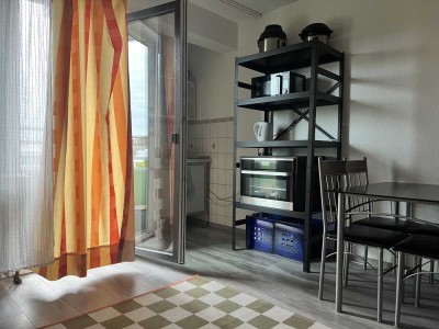 Voll möblierte 1-Zimmer-Wohnung mit Balkon in zentraler Lage – ideal für Studierende der HSD