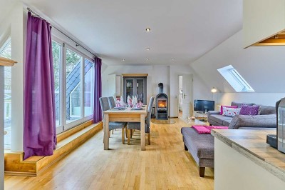 Gemütliche 4-Zi. DG-Wohnung mit Süd-Balkon und eigenem Garten in wattnaher Lage von Sylt OT Morsum