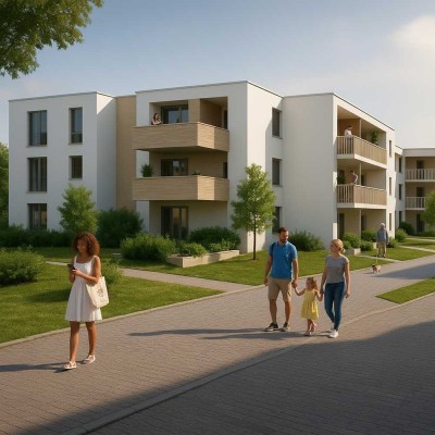 KfW 40 QNG – Familienfreundliche 4-Zimmer-Neubauwohnung mit Balkon