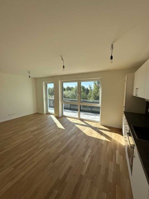 Penthouse! KfW 40-Neubau-Wohnung mit Einbauküche, Dachterrasse, Echtholzparkett, Fahrstuhl