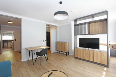Ruhiges, modern möbliertes Design-Apartment in U3 und Isarnähe.