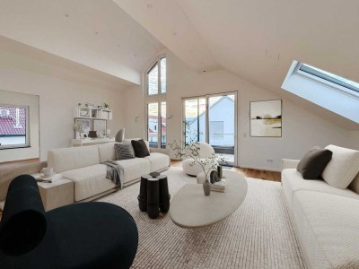 Erstbezug - Exklusives ,,Müller-Bau"-Penthouse mit direktem Aufzug im Neubaugebiet Fronhof II