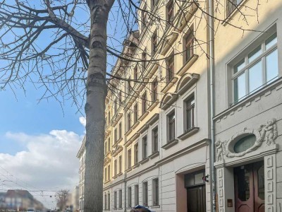Denkmalschutz: Familienwohnung in Leipzig Gohlis-Süd mit Balkon und Aufzug