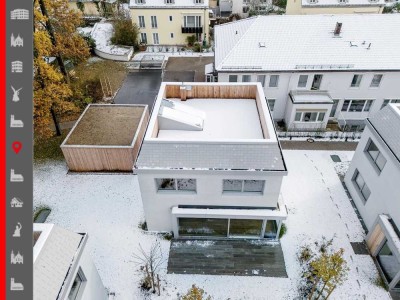 Außergewöhnlich und modern - exklusives Einfamilienhaus mit Dachgarten in Toplage!