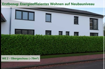 ~79 m² | 3-Zimmer-Ober- und Dachgeschosswohnung – Erstbezug
