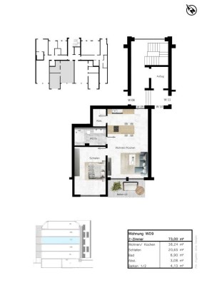 Exklusive, neuwertige 2-Raum-Wohnung ohne Index- und Staffelmietvertrag in Quartier Rott