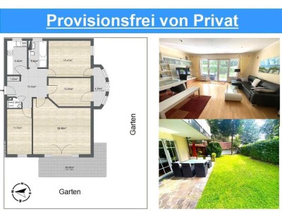 Ideal für Familien & Senioren: 4-Zimmer-Wohnung mit 160 m² Garten und Solaranlage