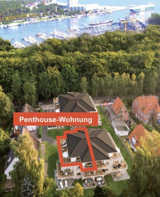 Herrliche Penthouse-Wohnung in Travemünde Priwall, 300 m zum Strand, inkl. Tiefgaragen-Stellplatz