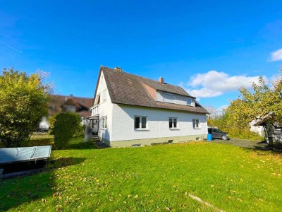 Ein- bis Zweifamilienhaus
mit Garage und Werkstatt
in Neu-Ulm/Reutti