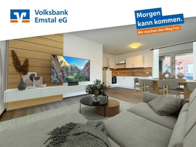 Darf es ruhig NEU sein? 3-ZKB-Erdgeschosswohnung mit Terrasse und Gartenanteil in Lathen zu mieten!