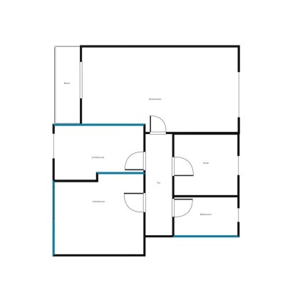 3-Zimmer Wohnung mit Balkon im 1. Obergeschoss