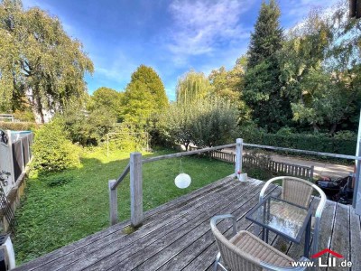 3-Zimmer-Wohnung mit privatem Garten und Garage in F-Praunheim