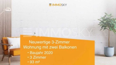 Neuwertige 3-Zimmer-Wohnung mit zwei Balkonen