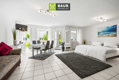 360°| 1-Zimmer-Wohnung mit überdachter Terrasse in ruhiger Lage von Bad Saulgau
