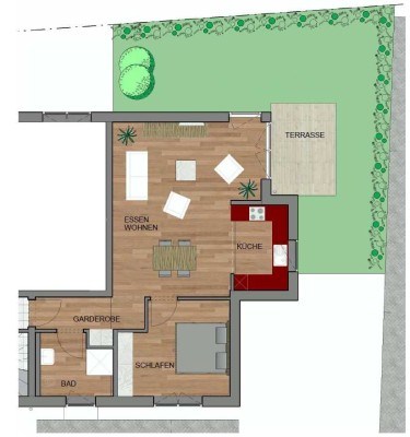 BEFRISTET - idyllisches wohnen mit eigenem Garten und direkter Waldrand Nähe! LED - EBK 2x KFZ Park.