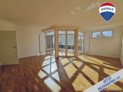 *VERKAUFT*Bezugsfreie Penthouse-Wohnung mit Garten, Terrasse, Wintergarten + Stellplatz