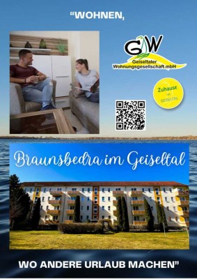 Moderne 2-Raumwohnung mit Balkon im Geiseltal