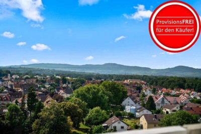 Schöne 4-Zimmerwohnung im 11. OG
bietet Aussicht auf Schauinsland, Belchen und mehr