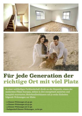 Leben in Wohlbehagen: Neu renovierte 2-4-Zi-Wohnungen in Wolfshagen - bezugsfertig ab 09/25