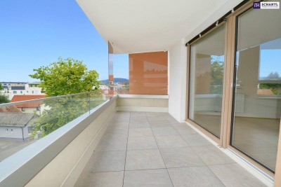 Herrliche Drei-Zimmer-Wohnung mit riesigen FREIFLÄCHEN und Garagenplatz! Schlossbergblick!