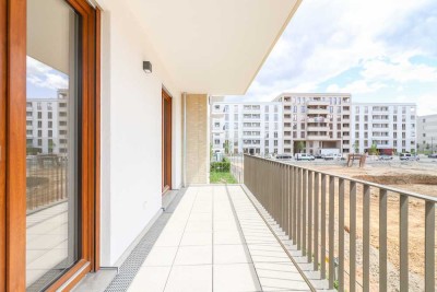 Komfortabel & elegant wohnen *ERSTBEZUG*: Moderne 3-Zi.-Wohnung mit großem Balkon!