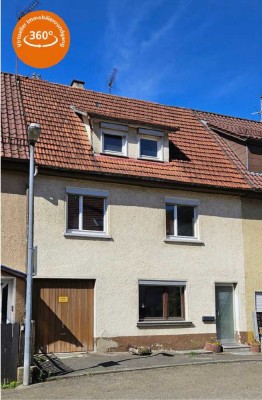 "Sanierungsbedürftiges Reihenmittelhaus mit separatem Gartengrundstück direkt an der Lauter"