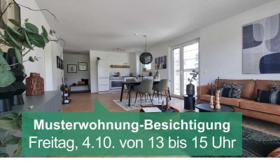 +MUSTERWOHNUNG GEÖFFNET: 4.10.24 VON 13-15 UHR+Lichtdurchflutetes Penthouse mit herrlichem Ausblick!