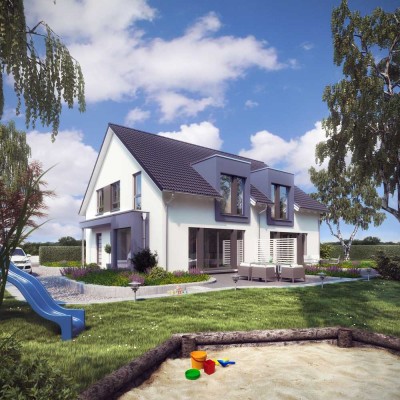 Doppelt glücklich: Modernes Wohnen mit LivingHaus-Touch