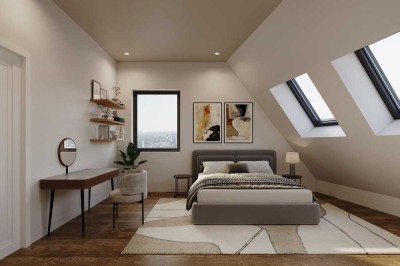 Neubau: 3-Zimmer Dachgeschosswohnung mit Balkon und Aufzug, schlüsselfertig, hochwertige Ausstattung
